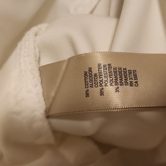 White Rafaella Pants Curvy Slacks Women's Size 14 - Picture 4 of 4